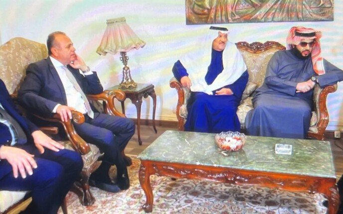 تركي آل الشيخ في زيارته لدار الأوبرا المصرية
