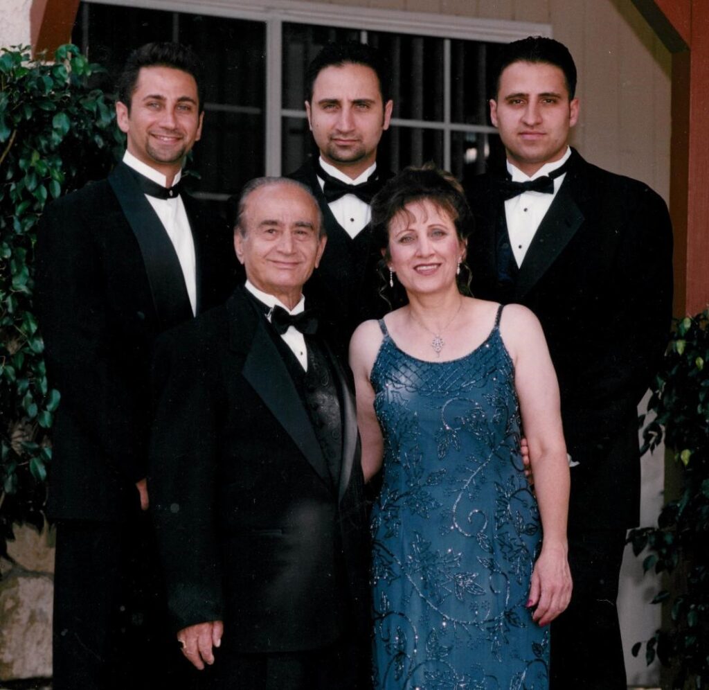 Saeed Al Qas and his Family in California Photo By Sam Rabi