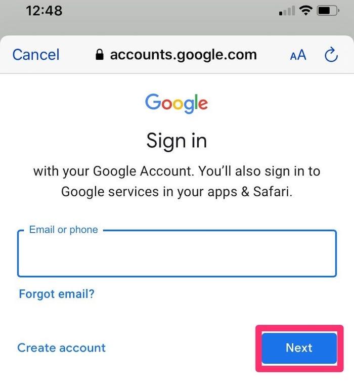 قم بتسجيل الدخول إلى Gmail باستخدام هاتف Android الخاص بك
