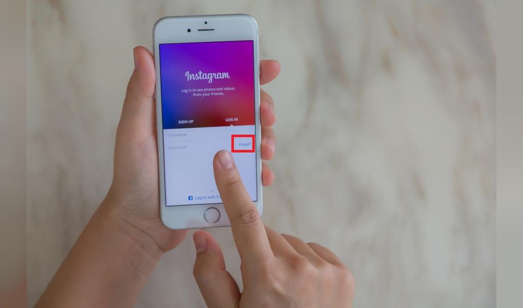 استعادة كلمة مرور Instagram عبر جهاز Android
