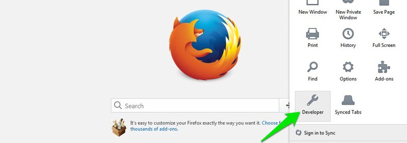 خيارات Firefox
