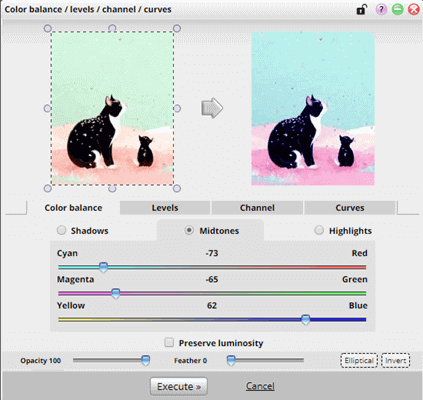 يمكن استخدام Phixr لتغيير درجة لون الصورة بأكملها أو يمكنك أيضًا تغيير لون جزء معين من الصورة.