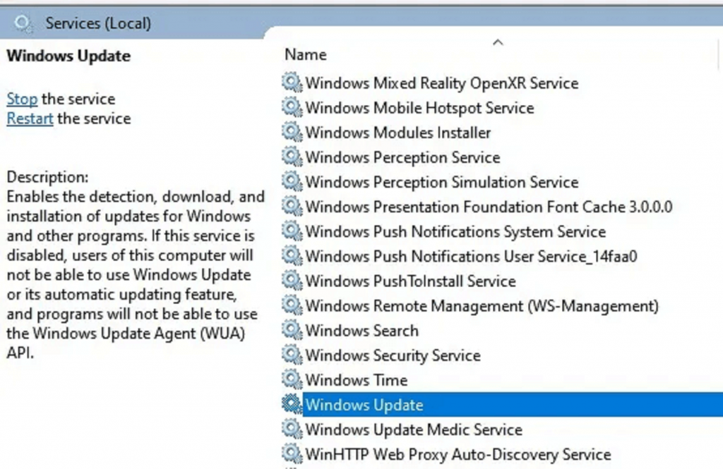 تعطيل التحديث في Windows 11 الطريقة الثانية