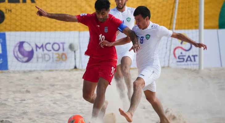 كأس آسيا لكرة القدم الشاطئية: فوز ساحق لإيران على أوزبكستان