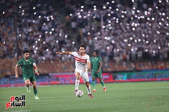 أحمد حمدي لاعب الزمالك خلال المباراة