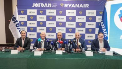 شركة “رايان إير” تطلق جدول رحلات شتوي موسّع إلى عمّان شركة “رايان إير” تطلق جدول رحلات شتوي موسّع إلى عمّان