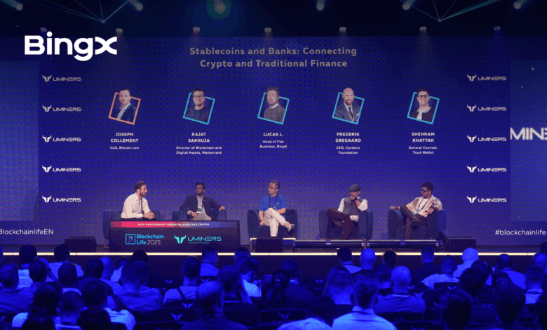 BingX تبني جسورًا بين التمويل التقليدي وWeb3 في مؤتمر Blockchain Life 2025 وتحتفل بتكريمها ضمن أبرز قادة الصناعة BingX تبني جسورًا بين التمويل التقليدي وWeb3 في مؤتمر Blockchain Life 2025 وتحتفل بتكريمها ضمن أبرز قادة الصناعة