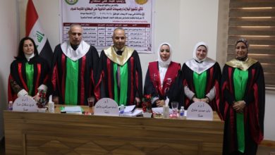 مناقشة رسالة ماجستير في كلية طب المستنصرية عن تأثير تشعيع البلازما وجسيمات الذهب النانوية على البكتريا المقاومة للدواء مناقشة رسالة ماجستير في كلية طب المستنصرية عن تأثير تشعيع البلازما وجسيمات الذهب النانوية على البكتريا المقاومة للدواء